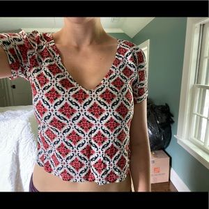 Tigerlily Top - Slightly cropped with cool pattern